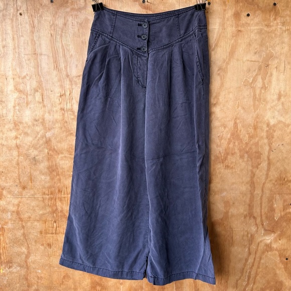 Wilfred Free Aritizia Wide Leg Gray Tencel Cropped Pant - Picture 10 of 10